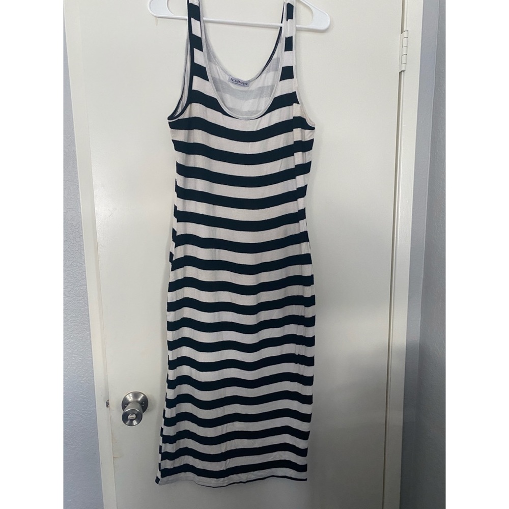 Fashion nova black and white striped dress